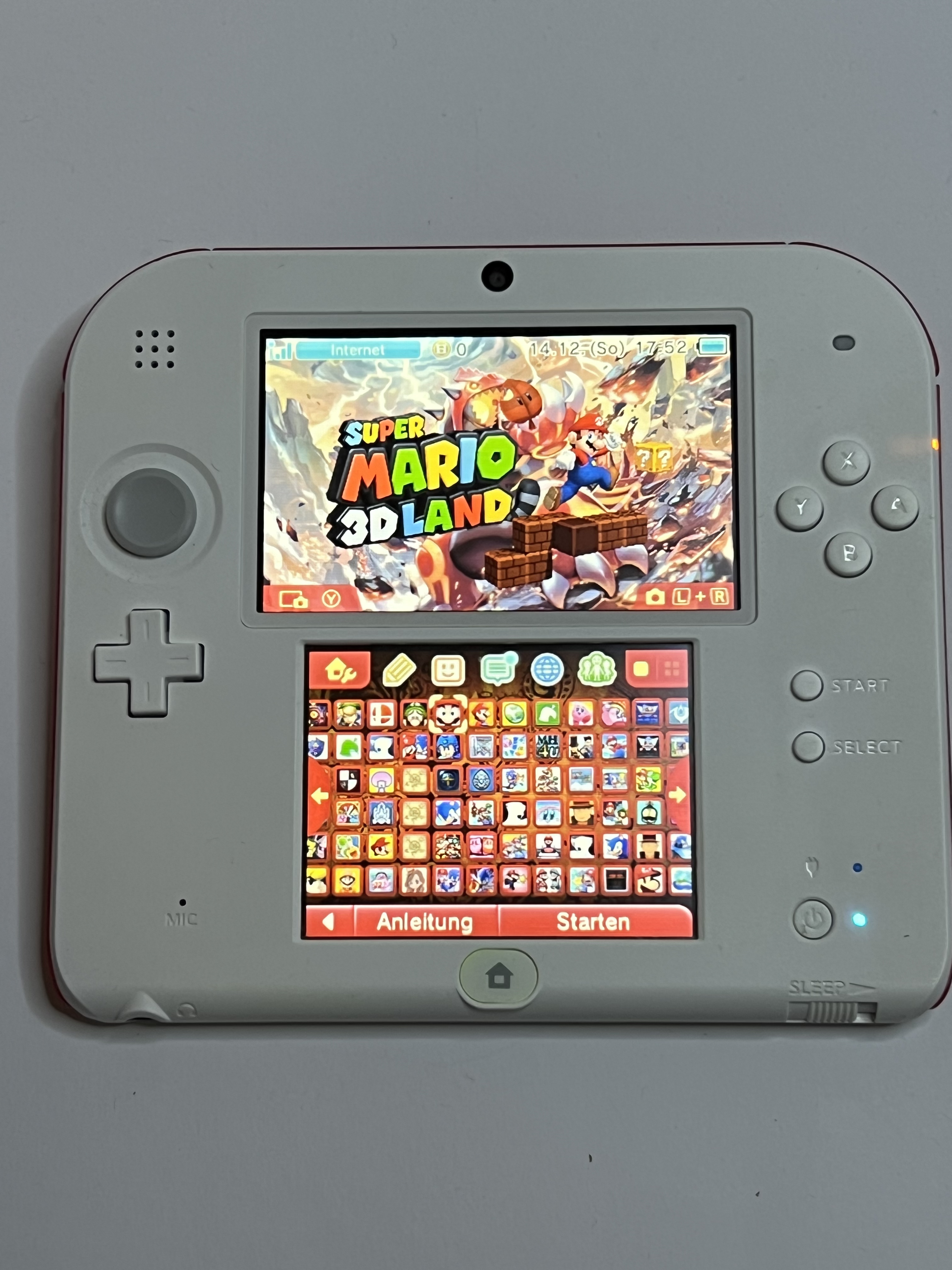 Nintendo 2DS Konsole weiß rot mit 128GB, Pokemon Bank, Poke Mover & vielen Extras