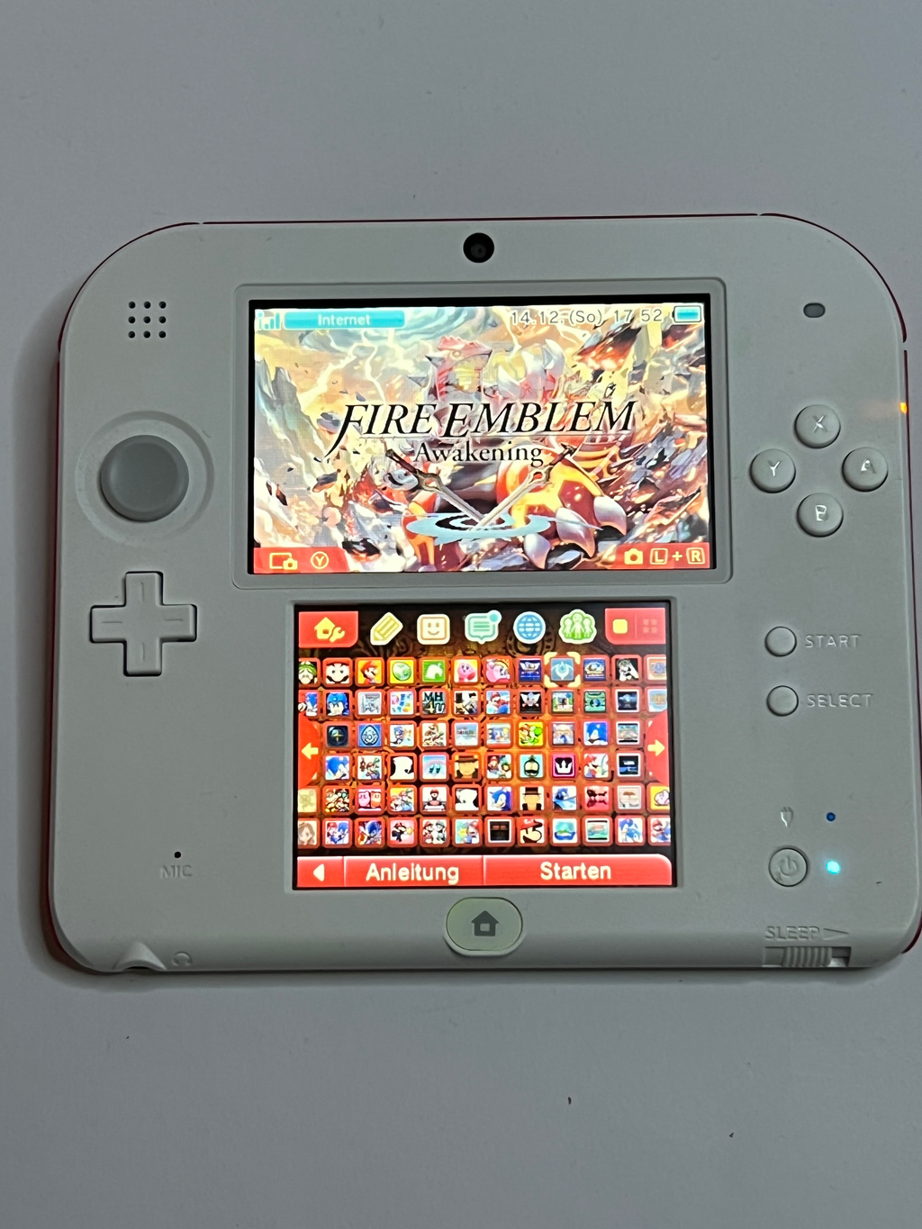 Nintendo 2DS Konsole weiß rot mit 128GB, Pokemon Bank, Poke Mover & vielen Extras