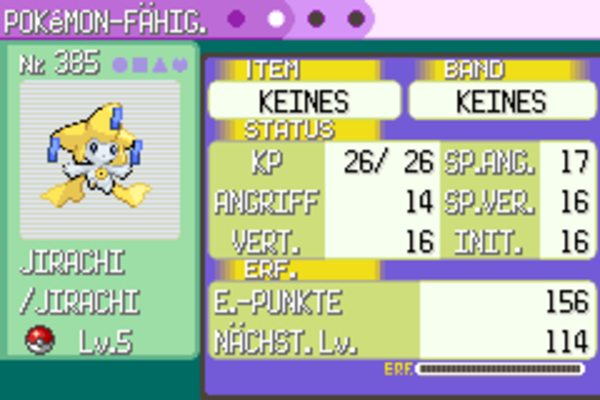 Pokémon CHANNEL Jirachi - Pokémon Smaragd, Rubin, Saphir, Feuerrot, Blattgrün