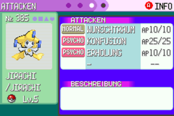 Pokémon CHANNEL Jirachi - Pokémon Smaragd, Rubin, Saphir, Feuerrot, Blattgrün
