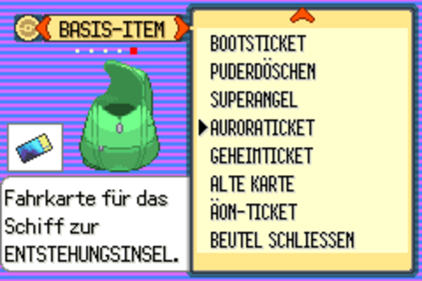 Pokémon Event Ticket AURORATICKET - DEOXYS - Pokémon Smaragd, Feuerrot, Blattgrün