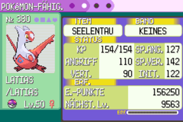 Pokémon Event Ticket ÄON-TICKET - LATIAS / LATIOS - Pokémon Smaragd, Rubin & Saphir
