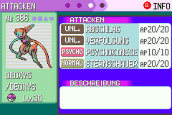 Pokémon Event Ticket AURORATICKET - DEOXYS - Pokémon Smaragd, Feuerrot, Blattgrün