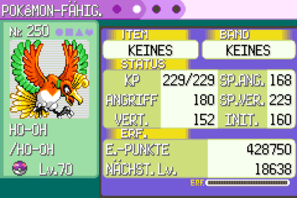 Pokémon Event Ticket GEHEIMTICKET - HO-OH & LUGIA - Pokémon Smaragd, Feuerrot, Blattgrün